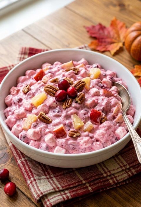 Cranberry fluff salad