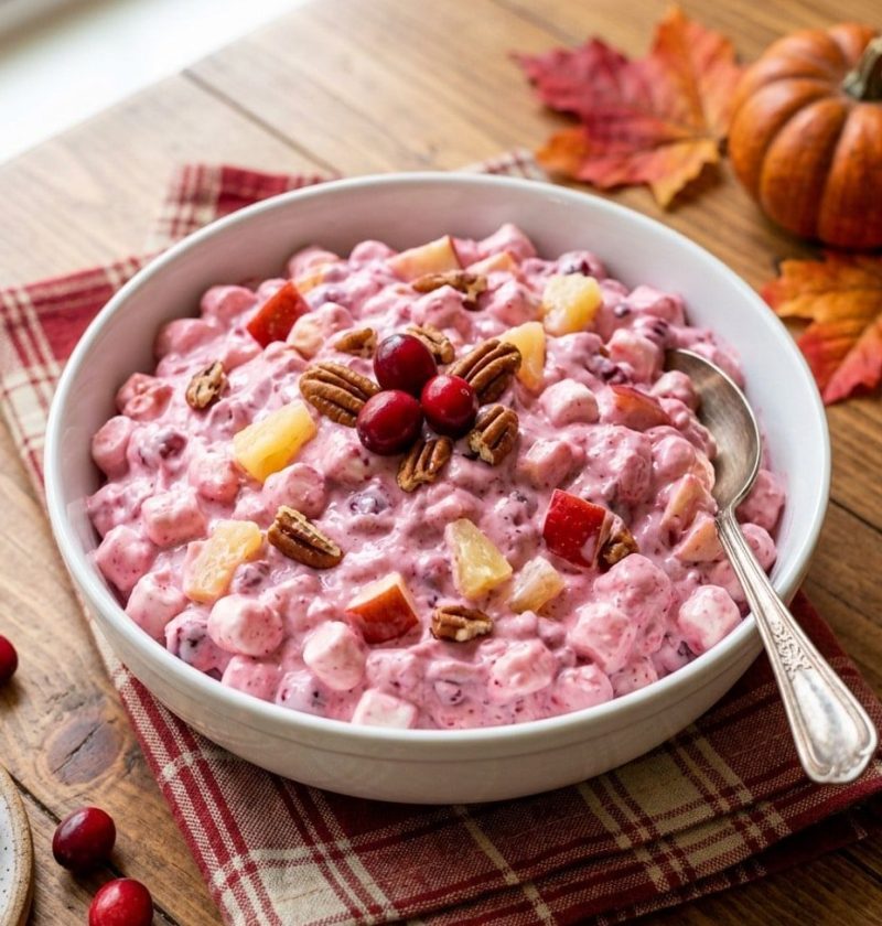 Cranberry fluff salad