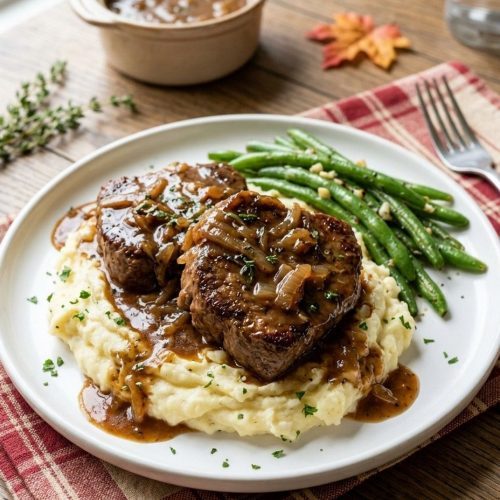 Crockpot cube steak and gravy