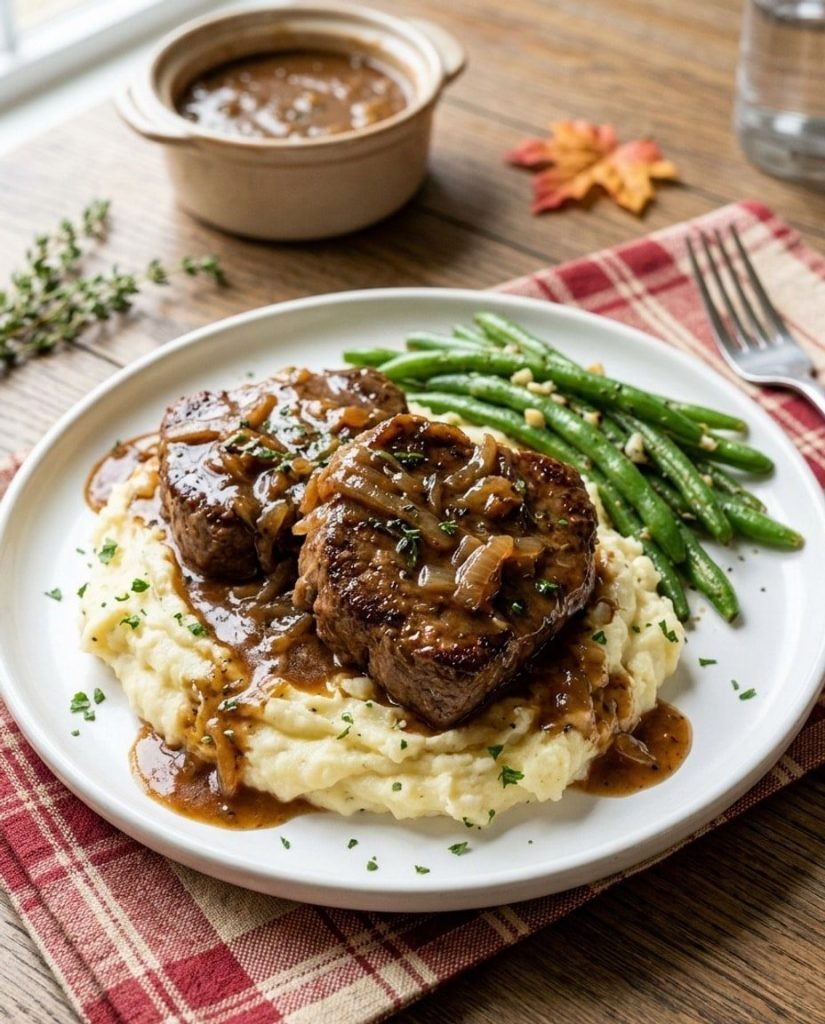 Crockpot cube steak and gravy