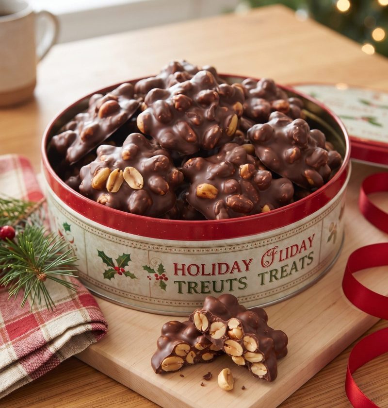 Crockpot peanut clusters