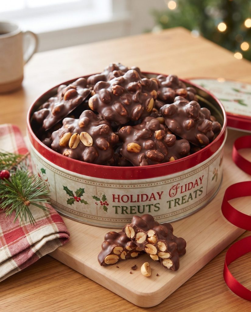 Crockpot peanut clusters
