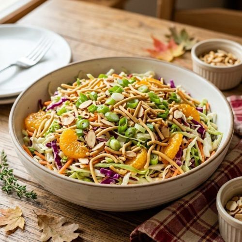 Crunchy Asian mandarin coleslaw
