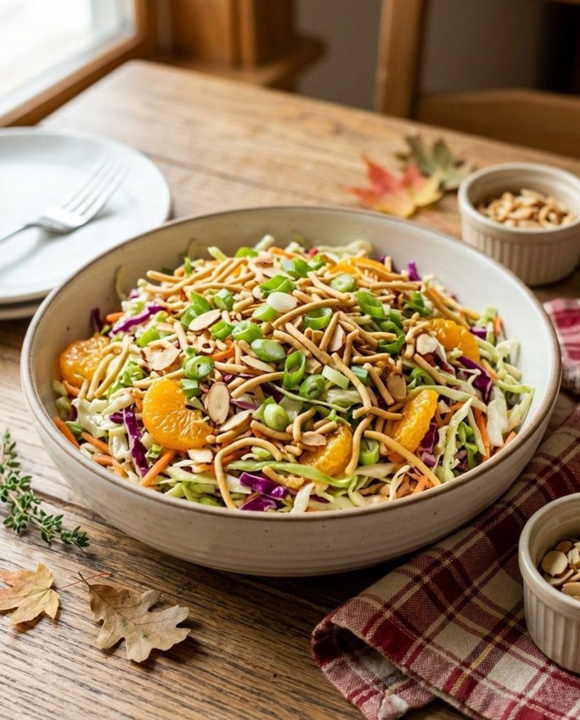 Crunchy Asian mandarin coleslaw