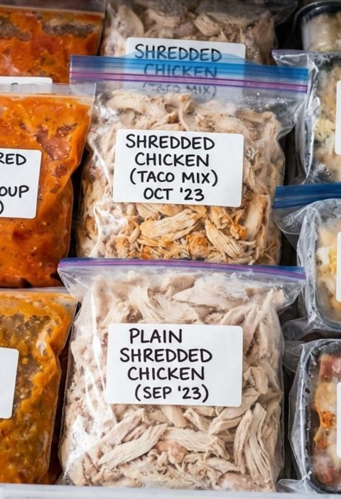 An organized freezer