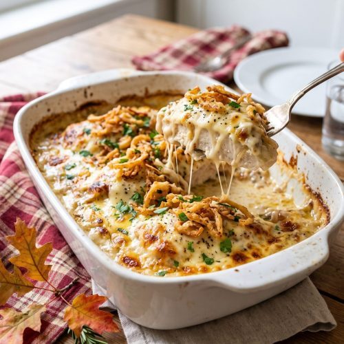 French onion chicken bake