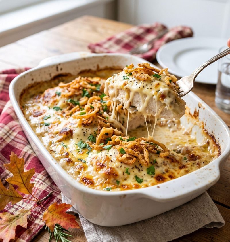 French onion chicken bake