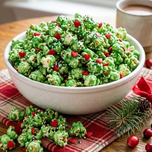 Grinch popcorn