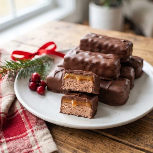 Homemade Milky Way bars