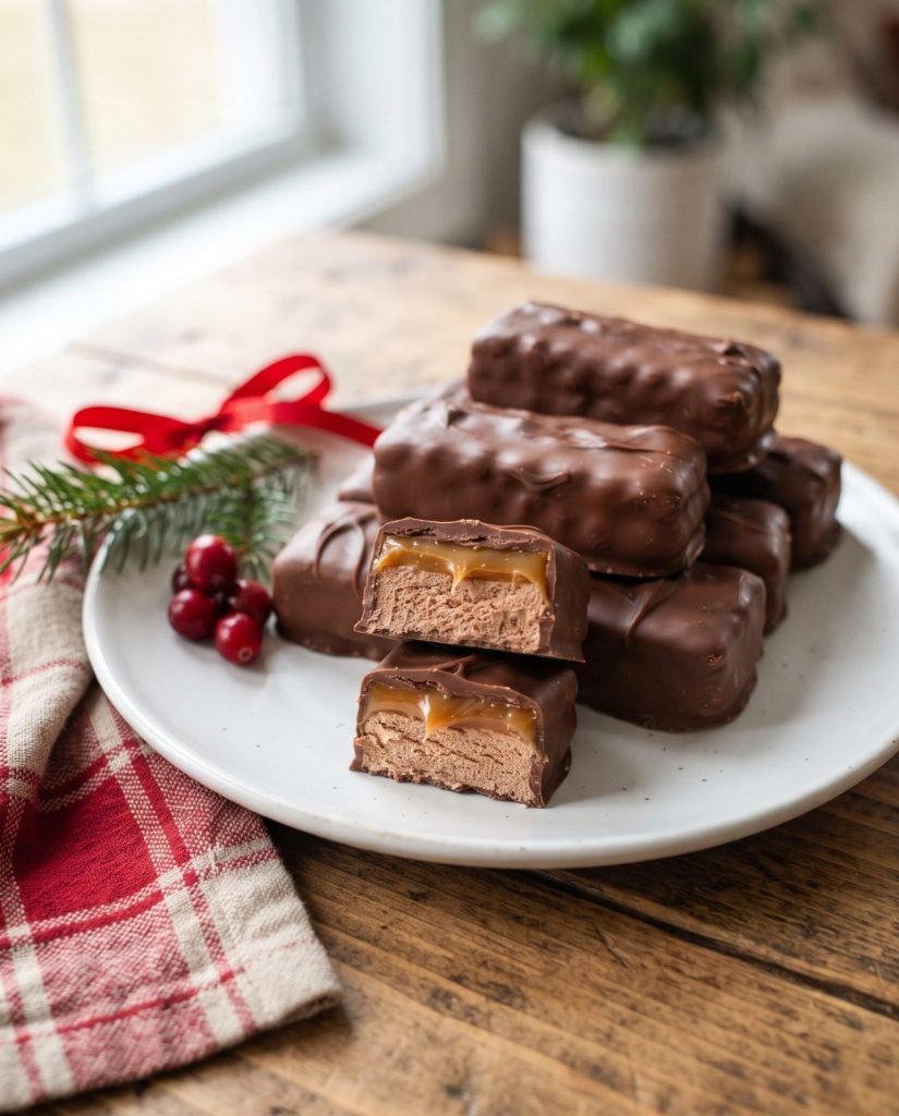 Homemade Milky Way bars
