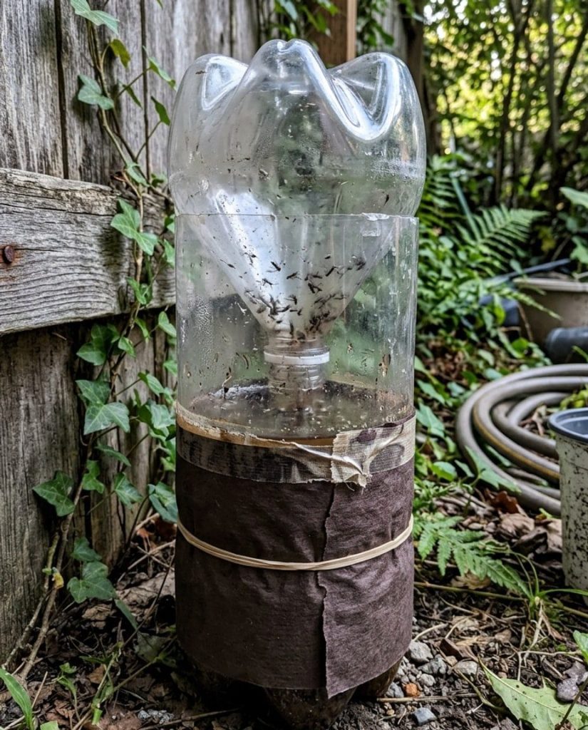 Homemade sugar and yeast mosquito trap