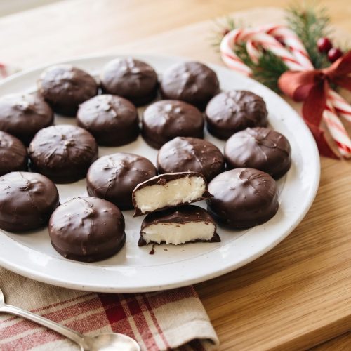 Homemade peppermint patties