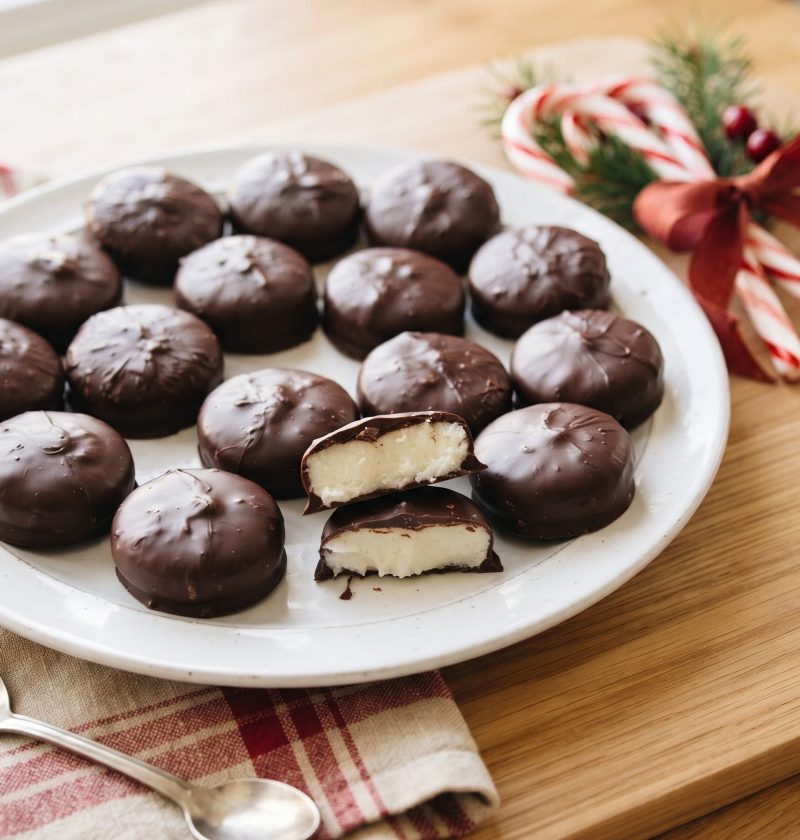Homemade peppermint patties