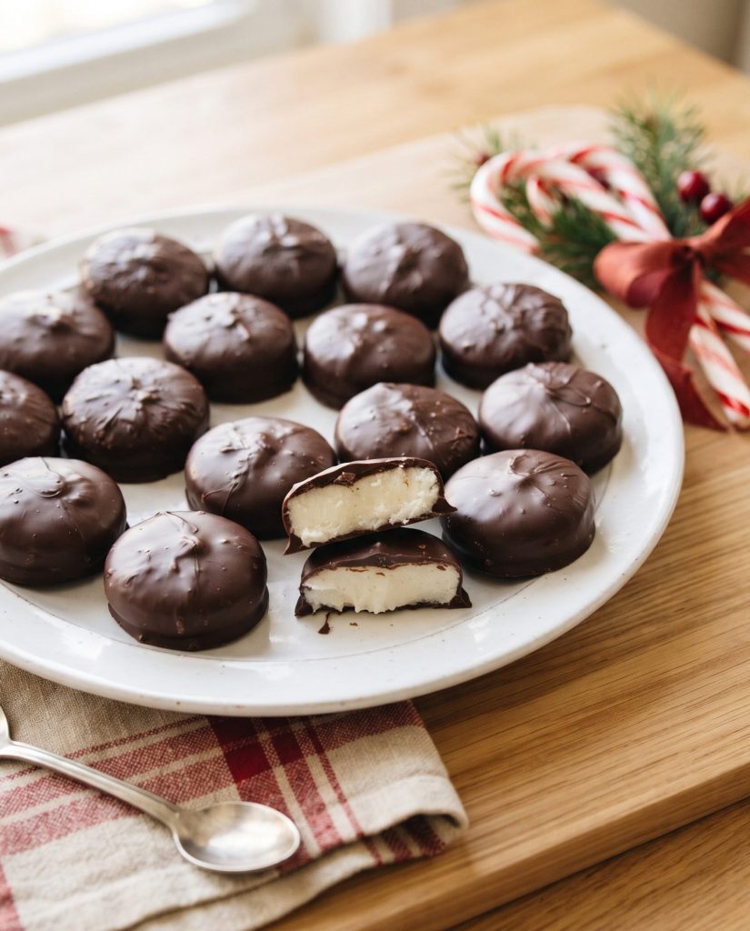 Homemade peppermint patties