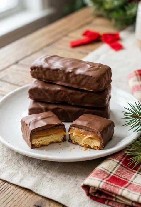 Homemade Twix bars