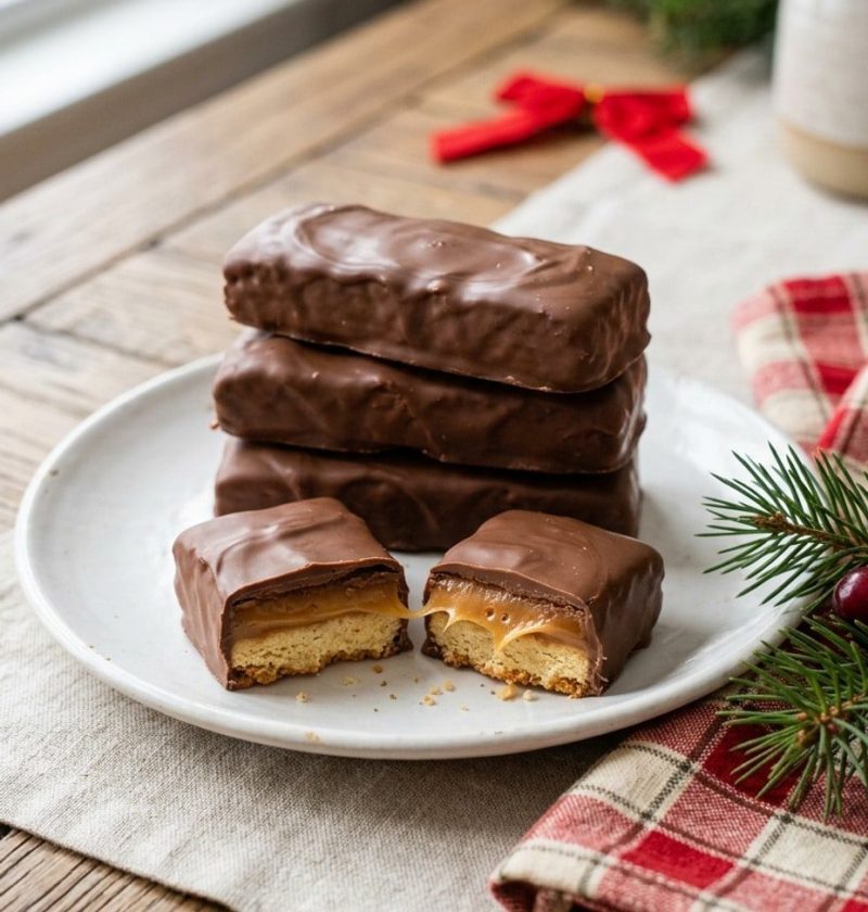 Homemade Twix bars