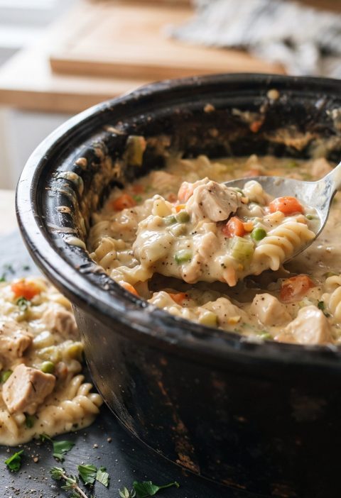 Slow cooker chicken casserole