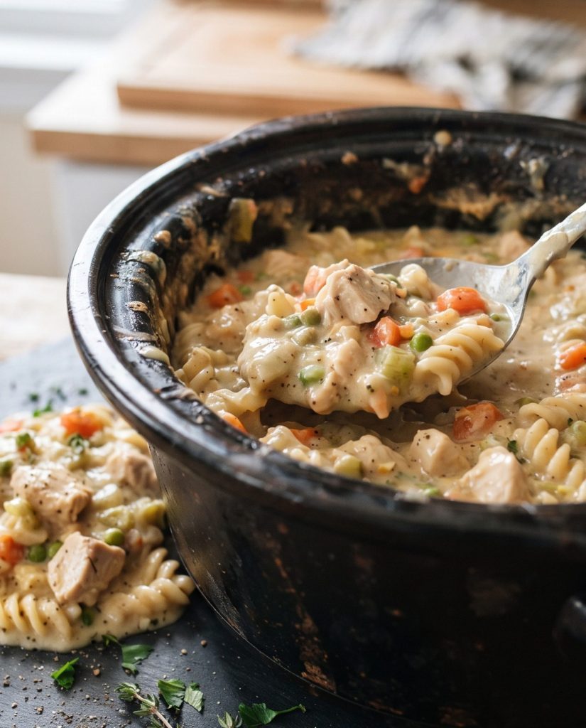 Slow cooker chicken casserole
