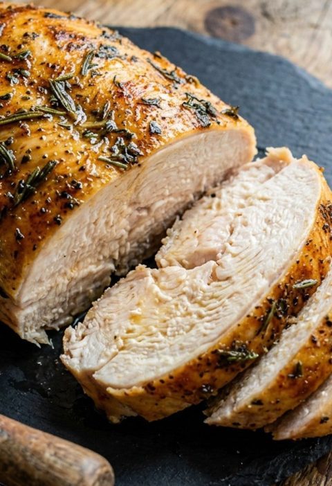 Juicy baked chicken breast