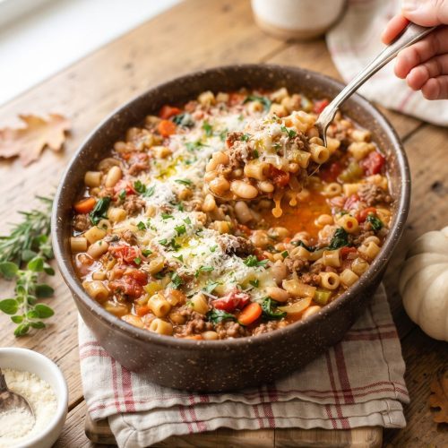 Olive Garden Slow Cooker Pasta Fagioli