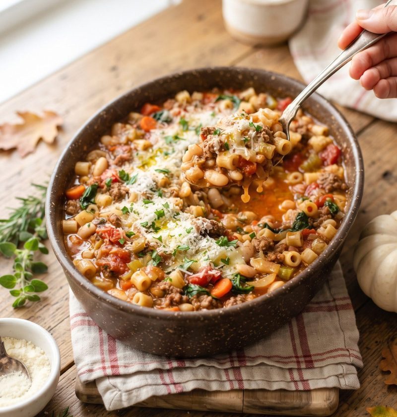 Olive Garden Slow Cooker Pasta Fagioli