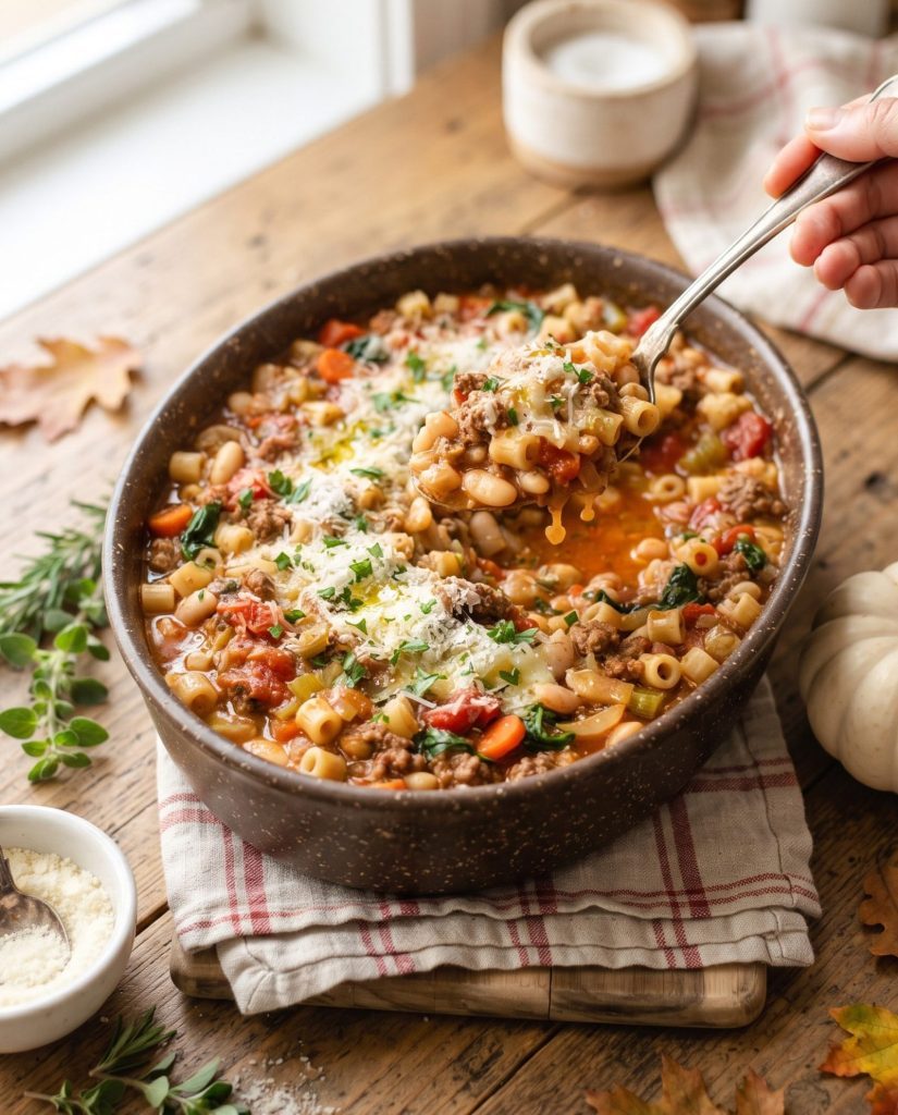 Olive Garden Slow Cooker Pasta Fagioli