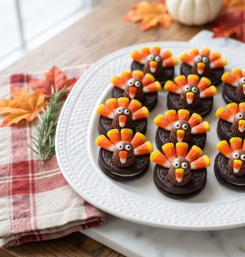 Oreo turkey cookies