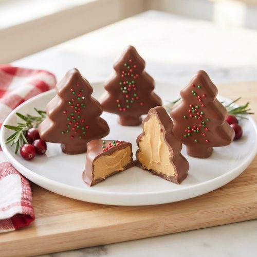 Homemade peanut butter Christmas trees