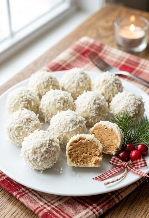 Peanut butter snowballs