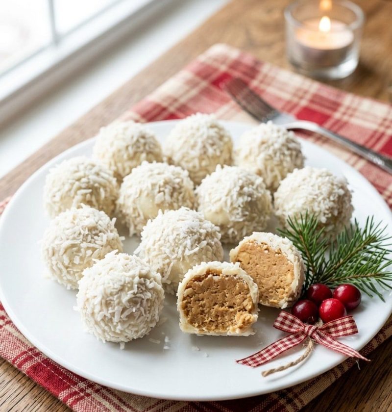 Peanut butter snowballs