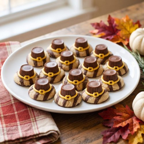 Pilgrim hat cookies
