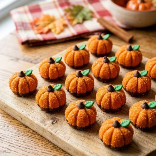 Pumpkin pie cheesecake truffles