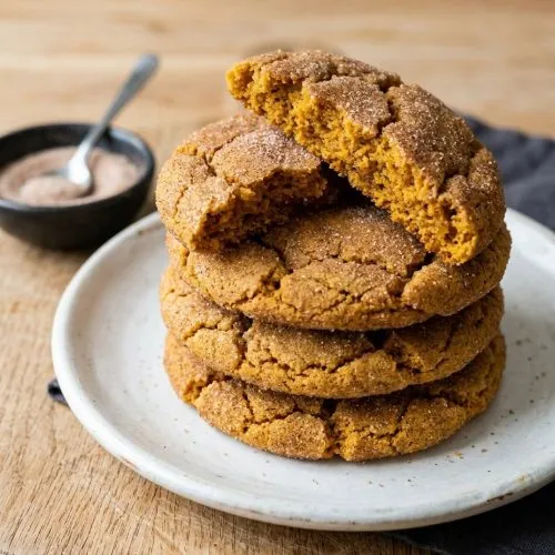 Soft pumpkin snickerdoodles