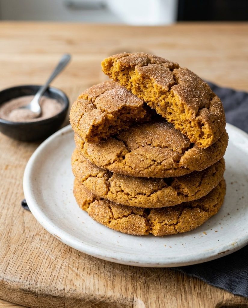 Soft pumpkin snickerdoodles