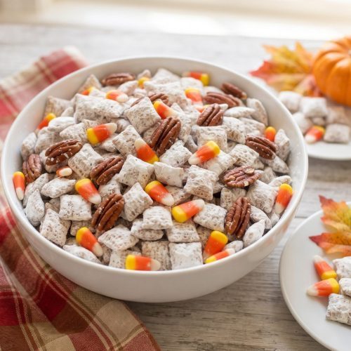 Pumpkin spice puppy chow
