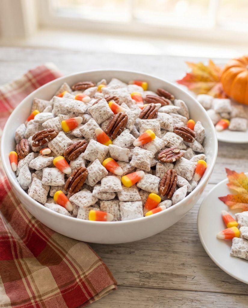 Pumpkin spice puppy chow
