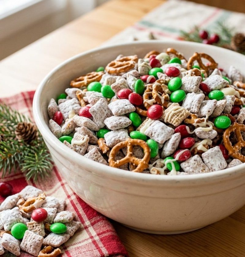 Reindeer chow Christmas puppy chow