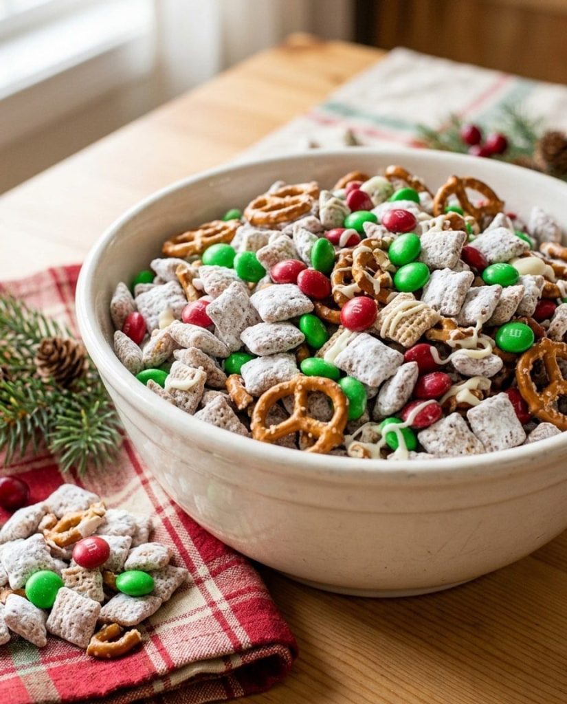 Reindeer chow Christmas puppy chow