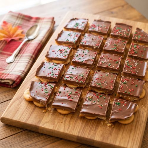 Ritz cracker toffee bark
