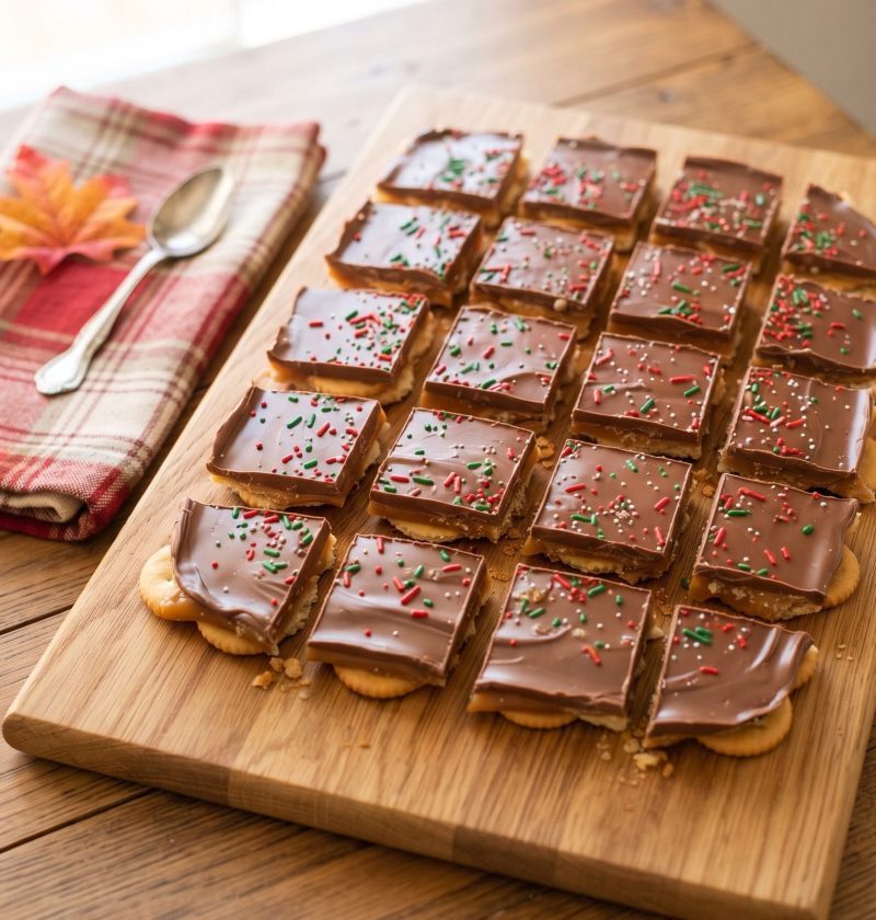 Ritz cracker toffee bark