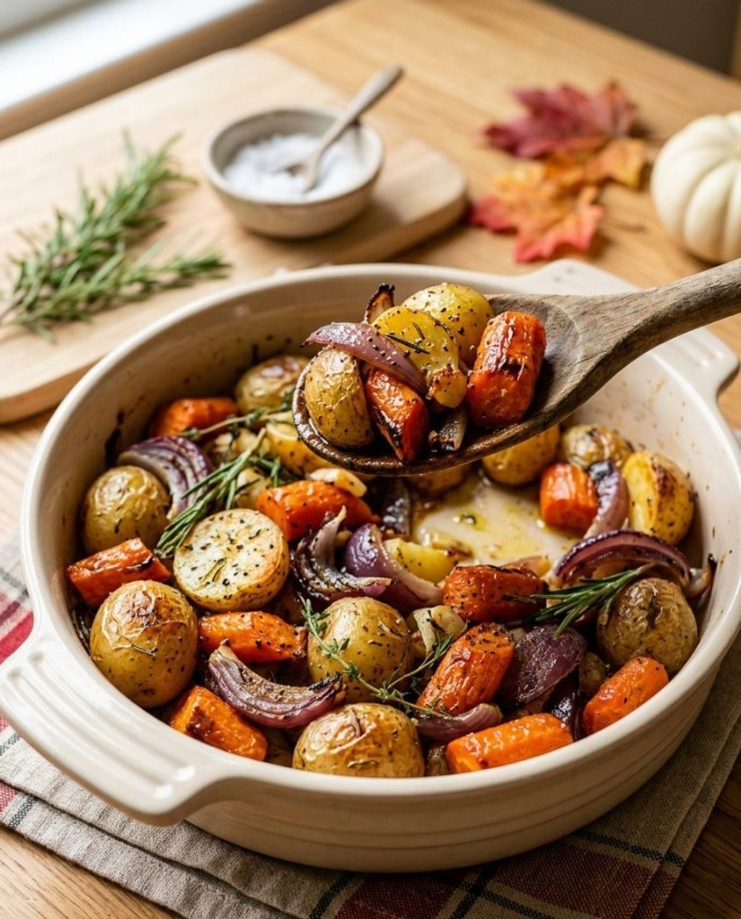 Roast Carrots, Potatoes and Onions