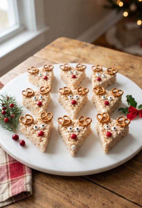 Rudolph Rice Krispie treats