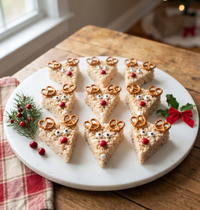 Rudolph Rice Krispie treats
