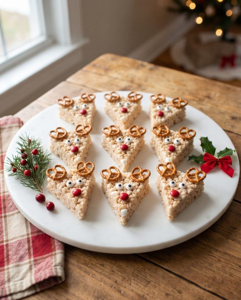 Rudolph Rice Krispie treats