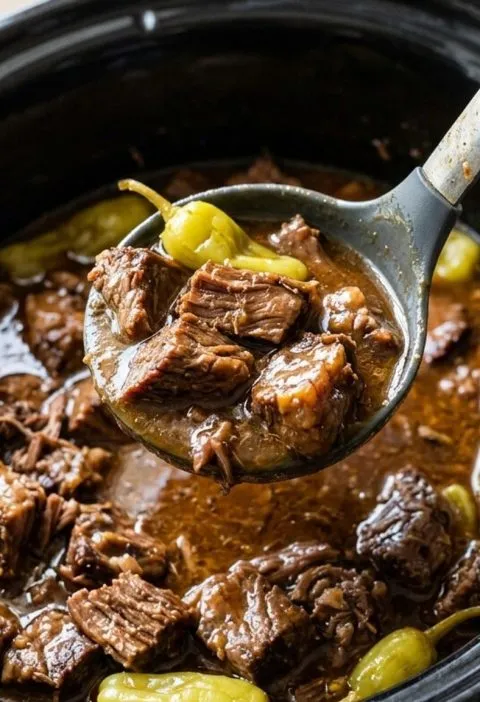 Slow cooker Mississippi steak bites