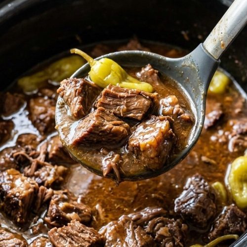 Slow cooker Mississippi steak bites