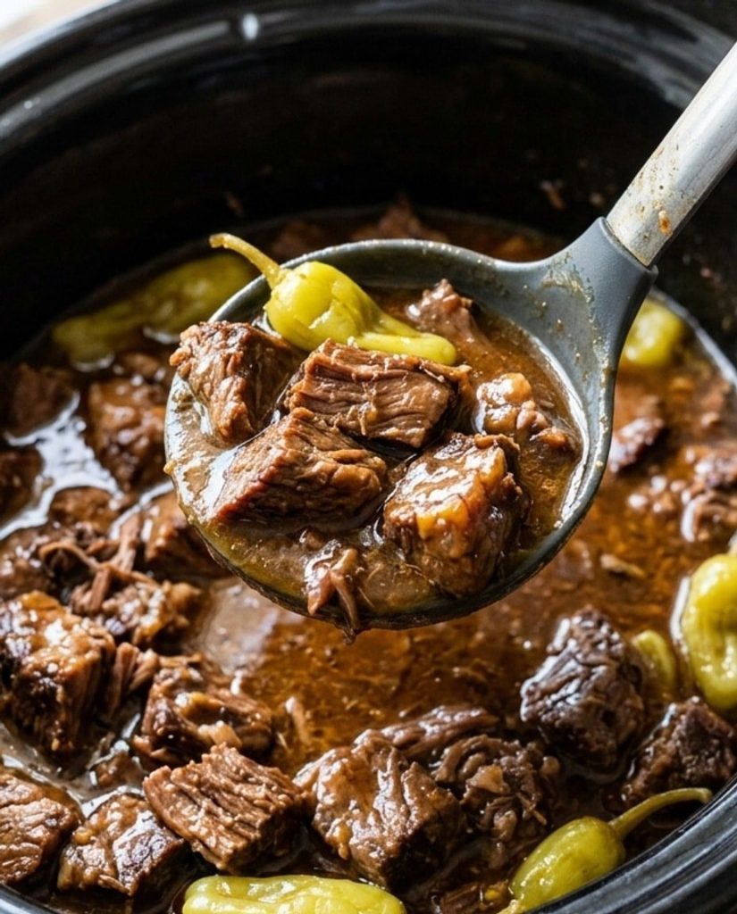 Slow cooker Mississippi steak bites