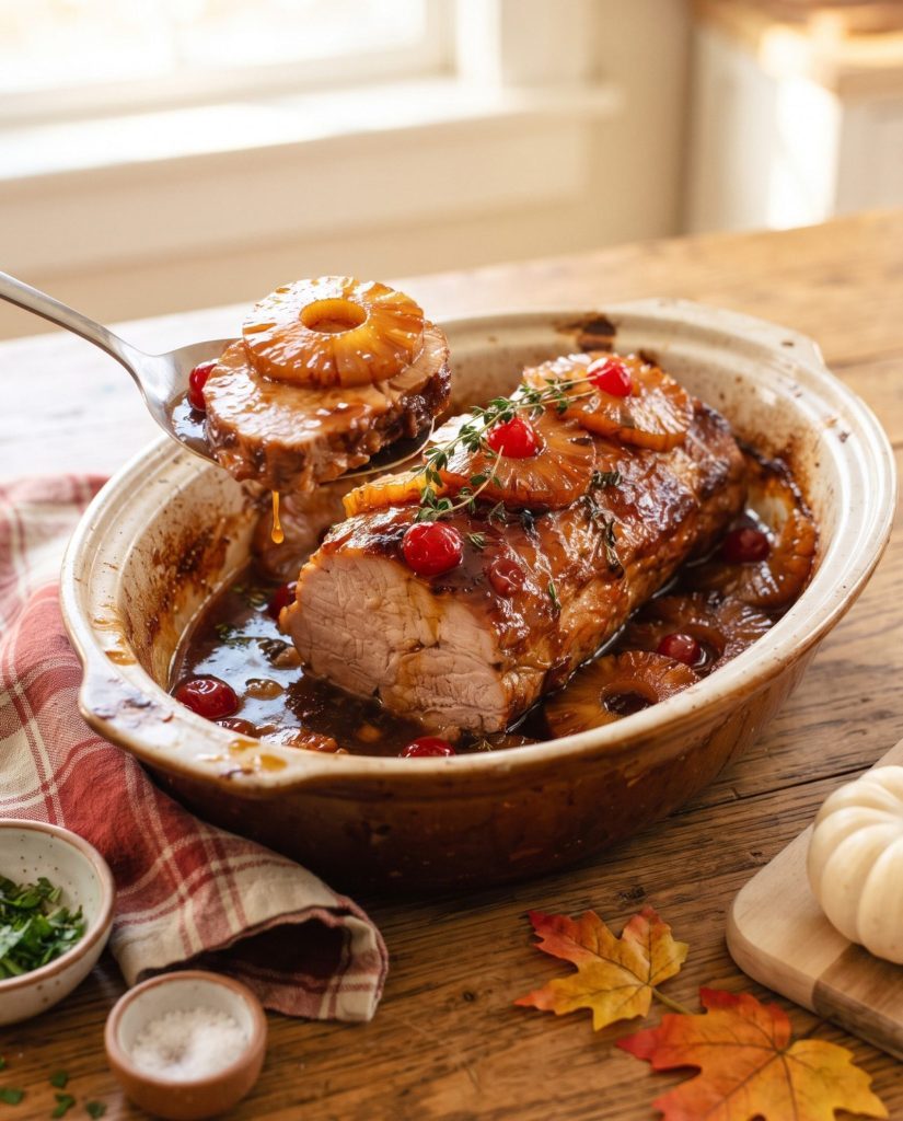 Slow Cooker Pineapple Pork Loin